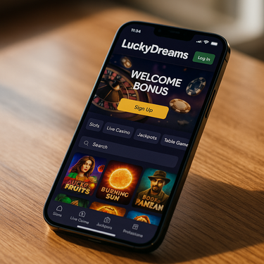 LuckyDreams Casino - Mobile Platform Screenshot